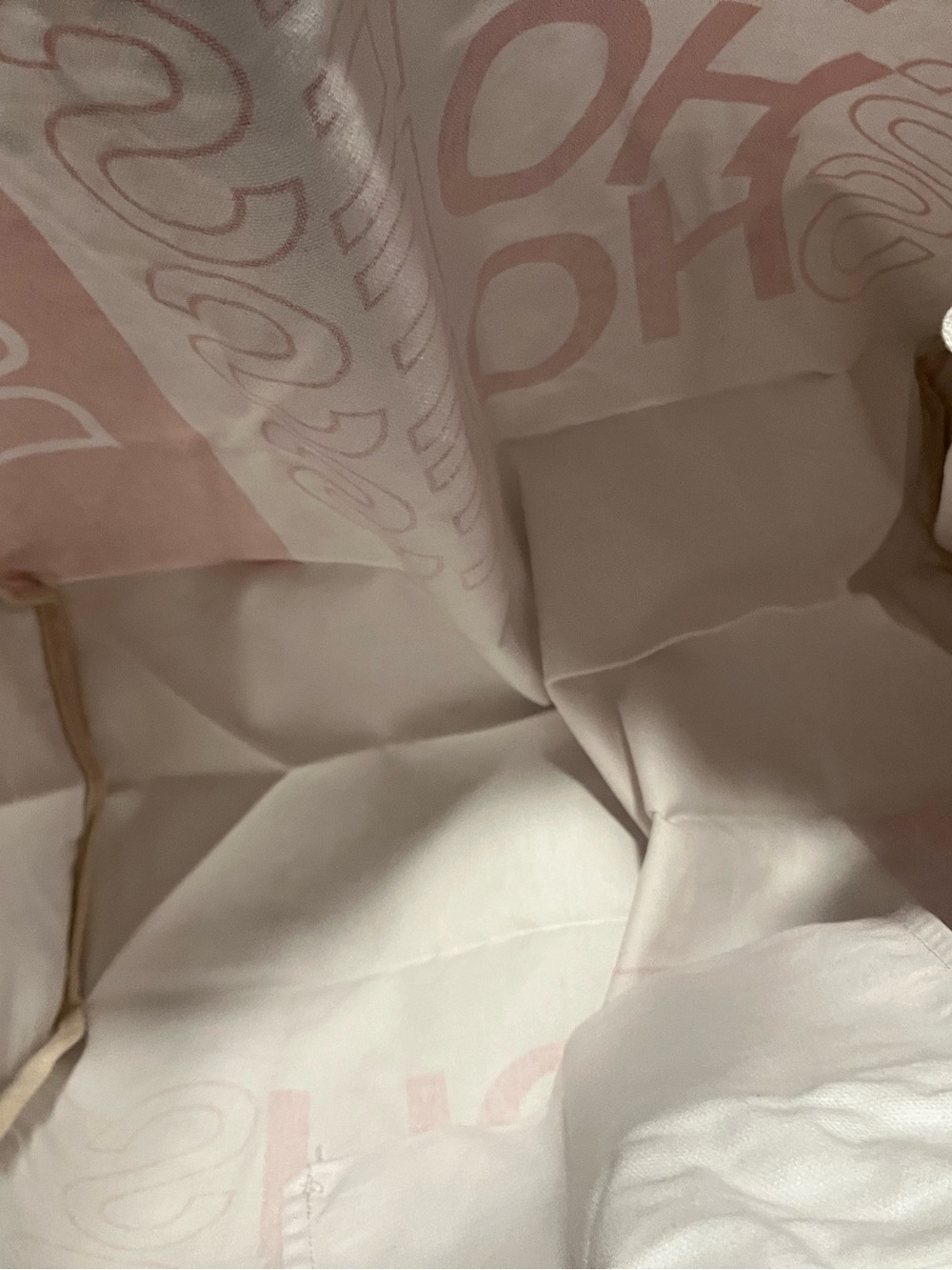 DSW White and Red Shopper Tote - Picture 3 of 5